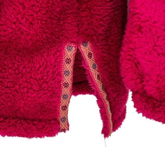 Sundance Sasha Fleece Oversized Pullover Teddy Sweater Small Magenta - Picture 5 of 7